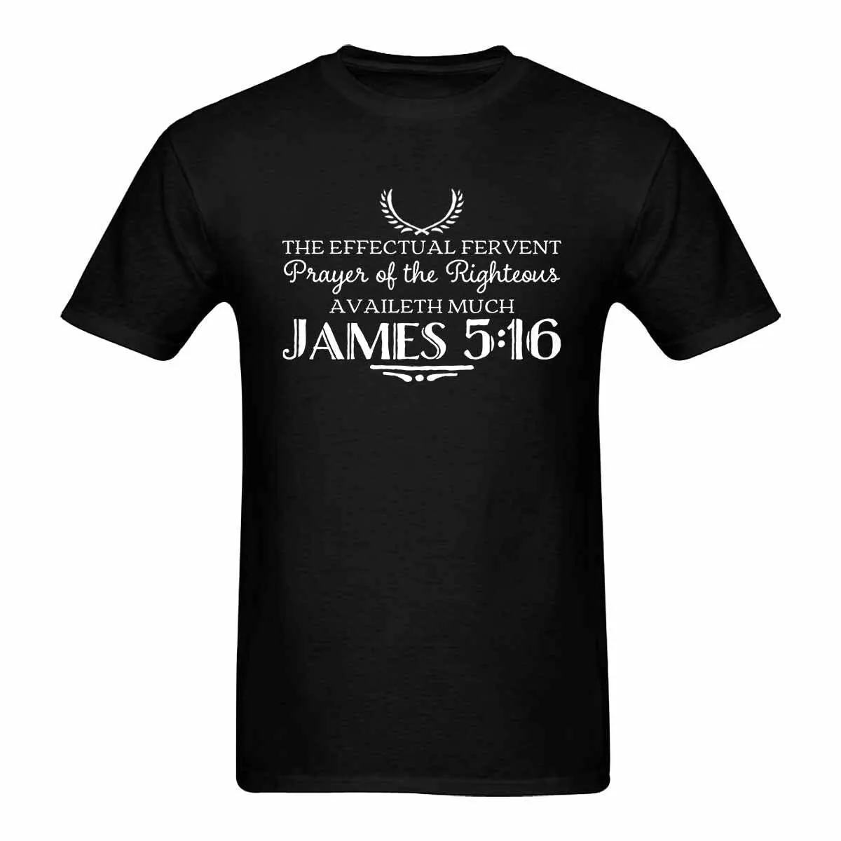 Uniquely You Mens T-Shirt / Inspiration / James 5:16 / Shirt Style (15)  - Black