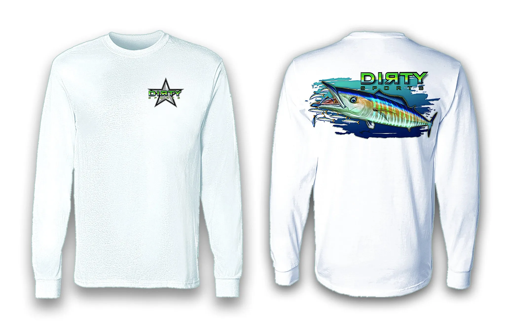 Wahoo - Long Sleeve Polyester Fishing Shirt