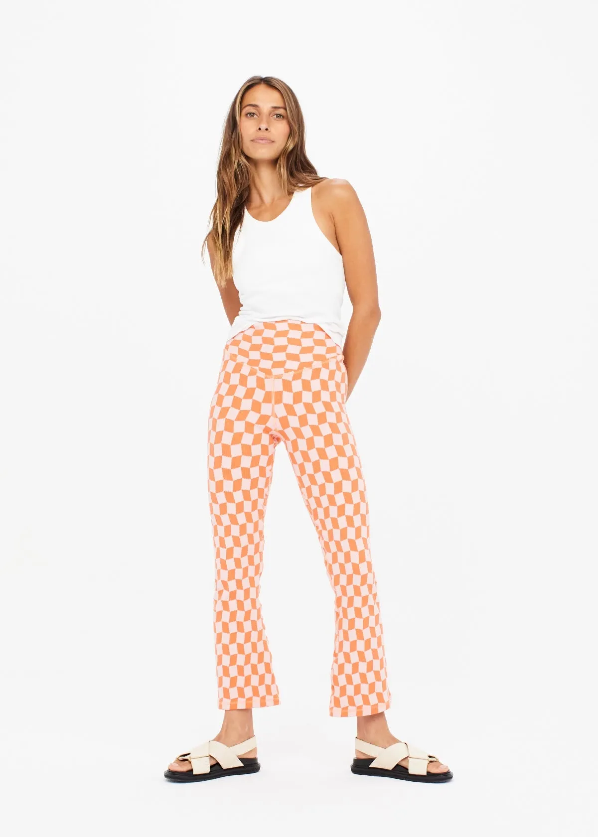 Yosemite Thia Flare Pant, Check