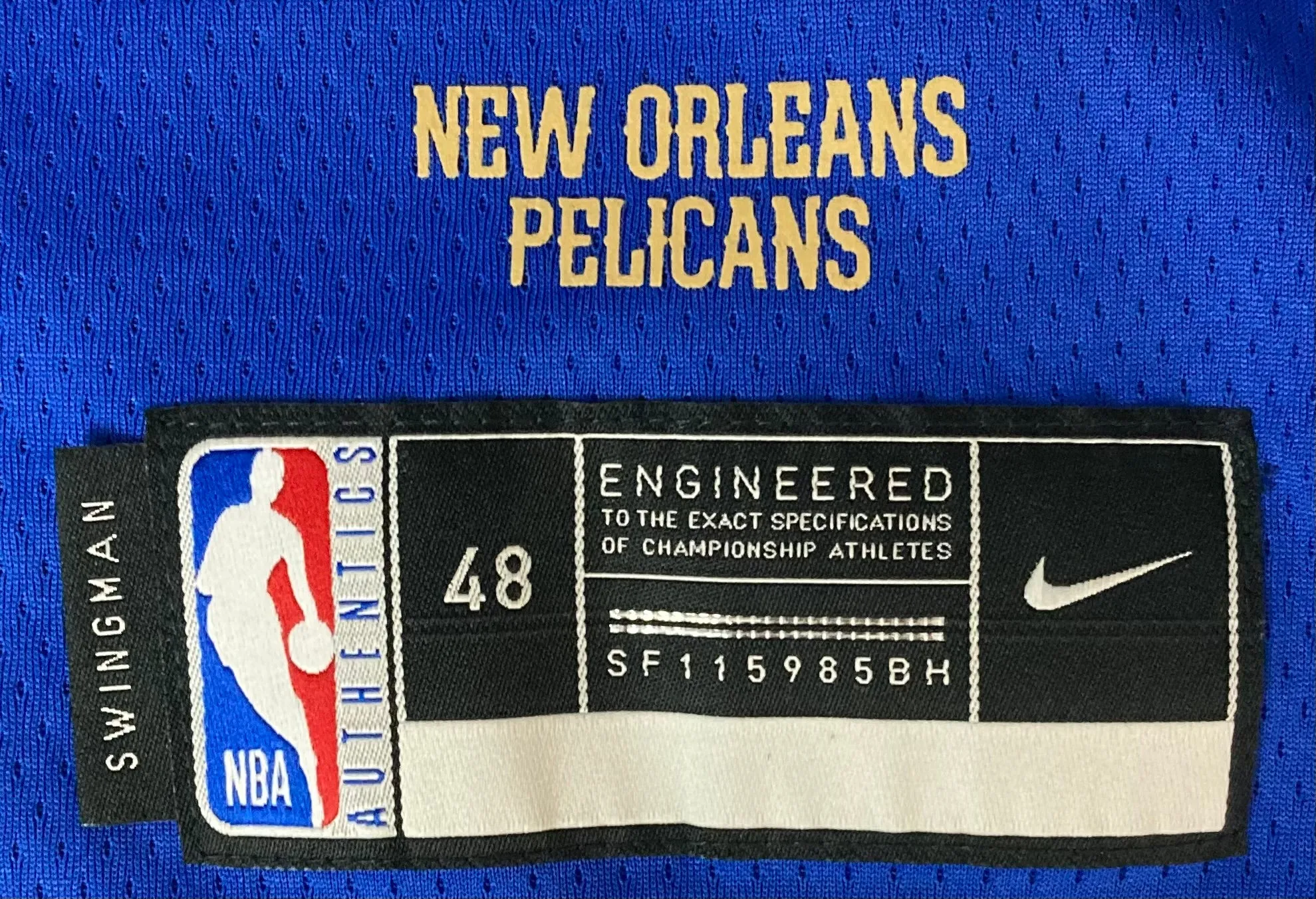 Zion Williamson Signed Pelicans Nike Swingman Basketball Jersey Fanatics